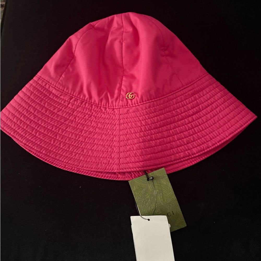 Brand new with tags Gucci Pink Bucket Hat Womens m 57 cm - Picture 1 of 4